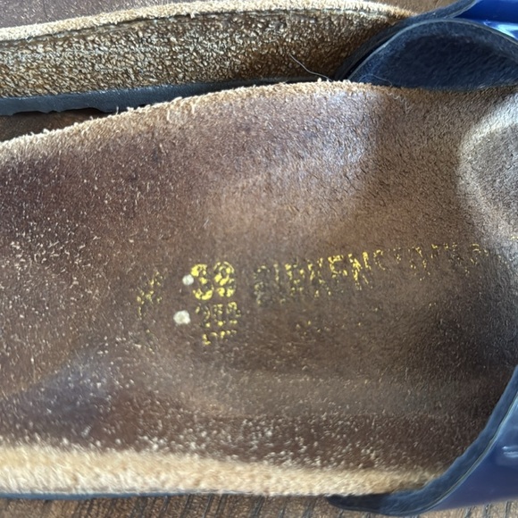 Birkenstock Birko-Flor Madrid Patent Leather - Navy size 39 US 8-8.5 - Picture 5 of 5